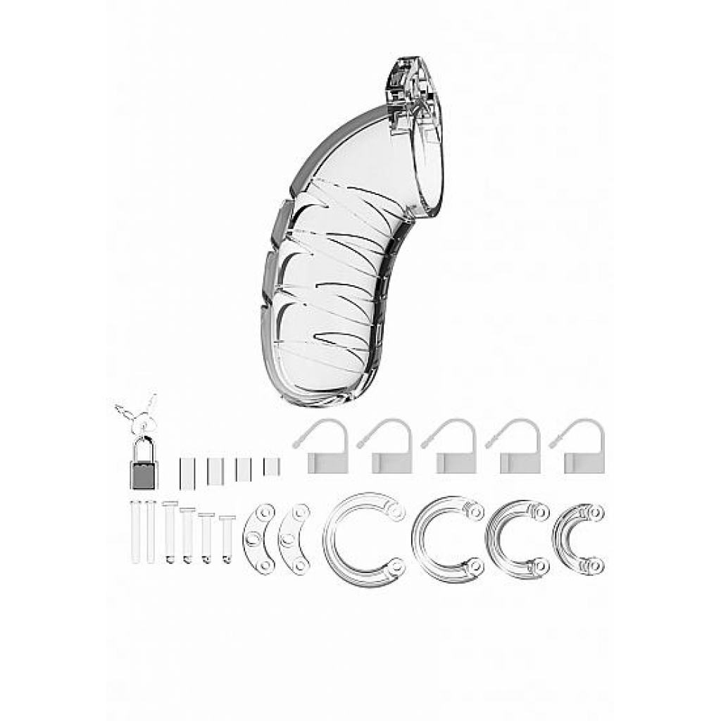 Mancage Chastity 4.5 Inches Transparent Model 4 Clear