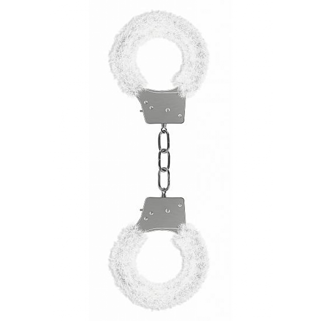 Ouch Beginners Handcuffs (Furry White)