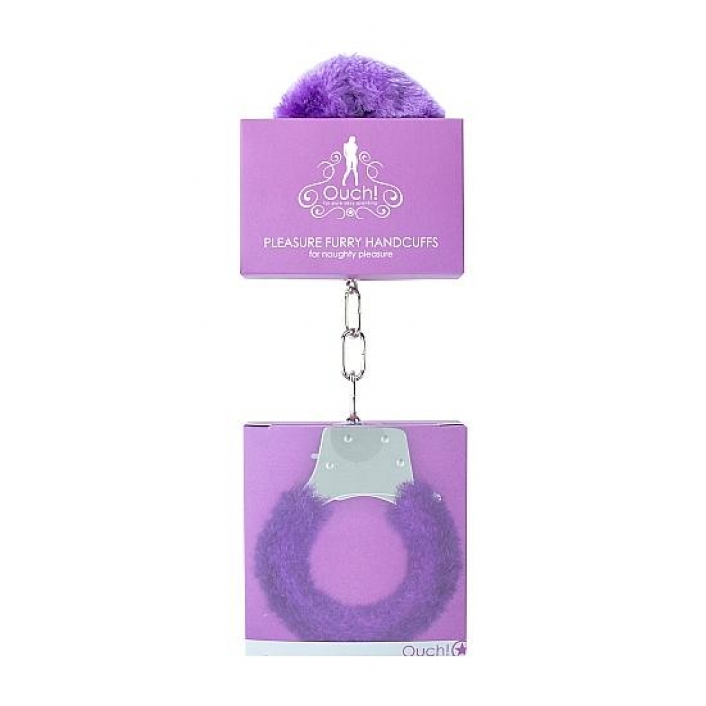 Fuzzy Purple Pleasure Handcuffs