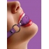 Adjustable Purple Ball Gag - One Size Fits Most