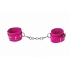 Leather Cuffs - Pink, One Size Fits Most