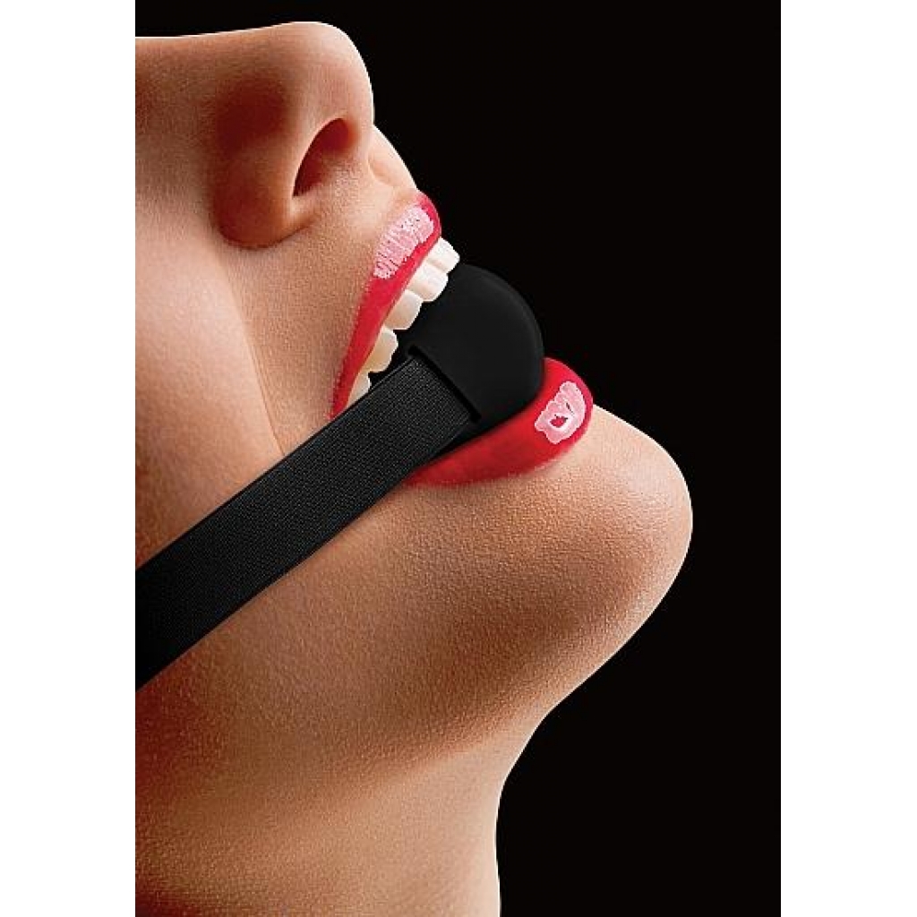 Ouch Elastic Ball Gag - Black O/S