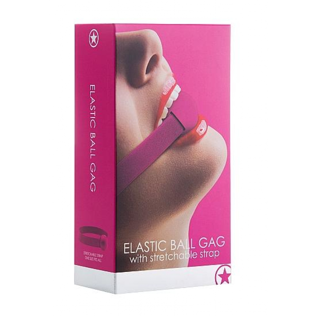 Ouch! Elastic Ball Gag - Pink