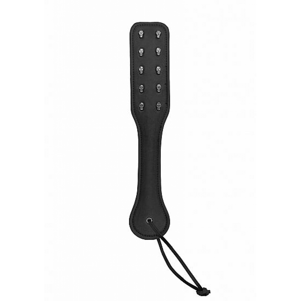 Ouch! Skulls & Bones Paddle - Enhanced Pleasure Tool, Black