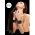 Velvet & Velcro Wrist Cuffs - Adjustable Black