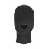 Velvet & Velcro Mask With Mouth Opening - Black