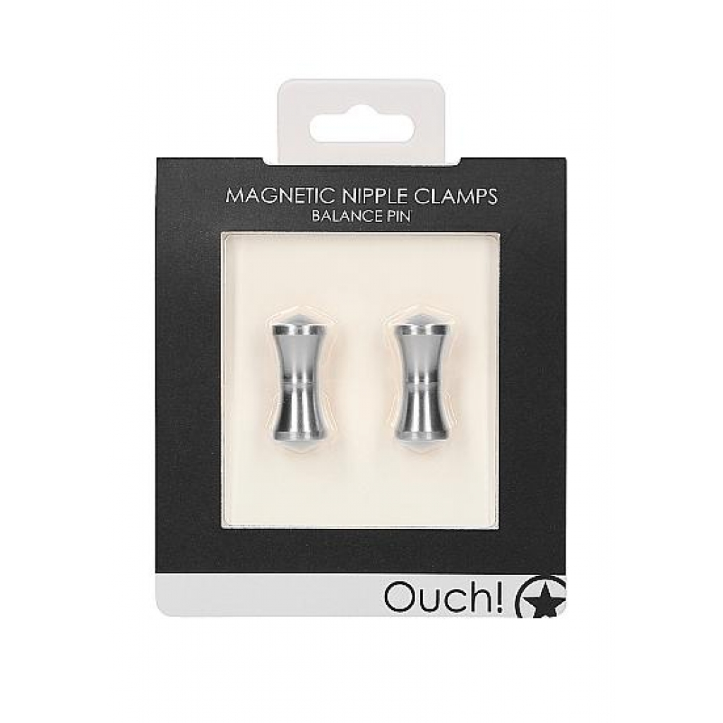 Silver Magnetic Nipple Clamps with Balance Pin