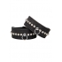 Diamond Studded Wrist Cuffs - Silver