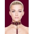 Ouch Halo Collar W/ Leash Burgundy