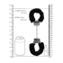 Beginner's Furry Handcuffs with Quick Release Button - Black