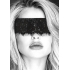 Elegant Lace Eye Mask with Elastic Straps - Black