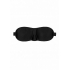 Satin Curvy Eye Mask With Elastic Straps - Black