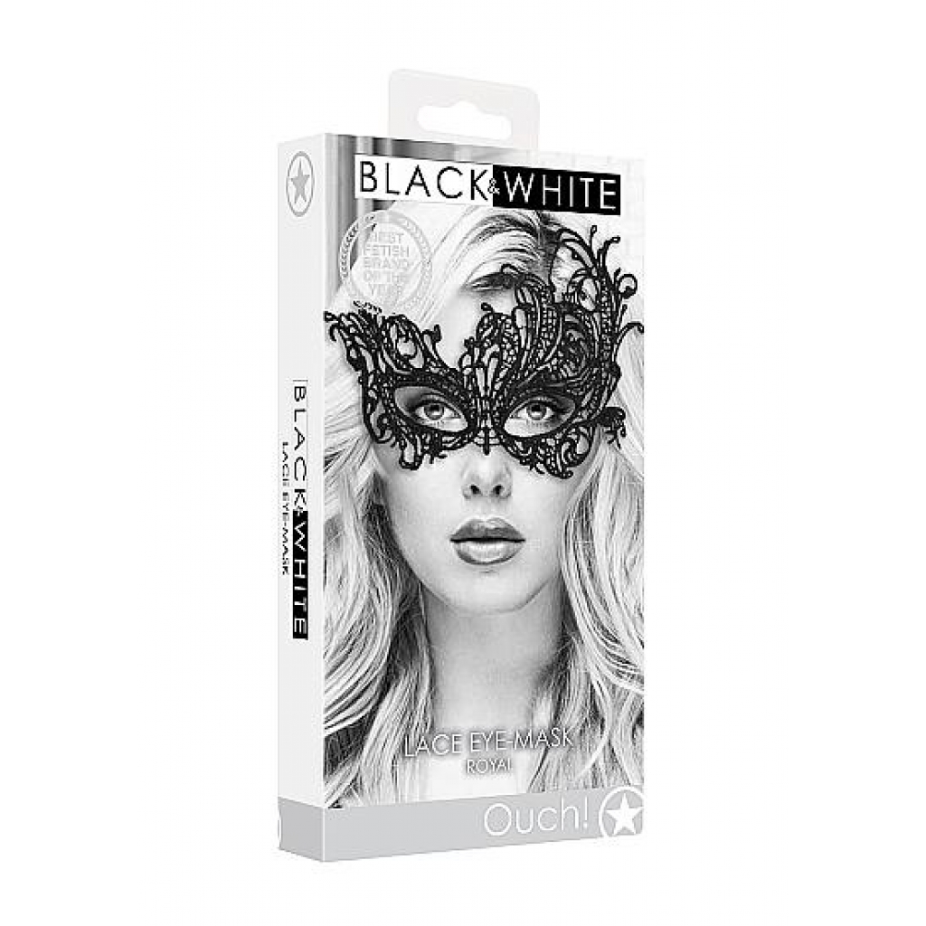 Lace Eye Mask Royal Black