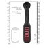 Bonded Leather Paddle - 'Ouch' in Black