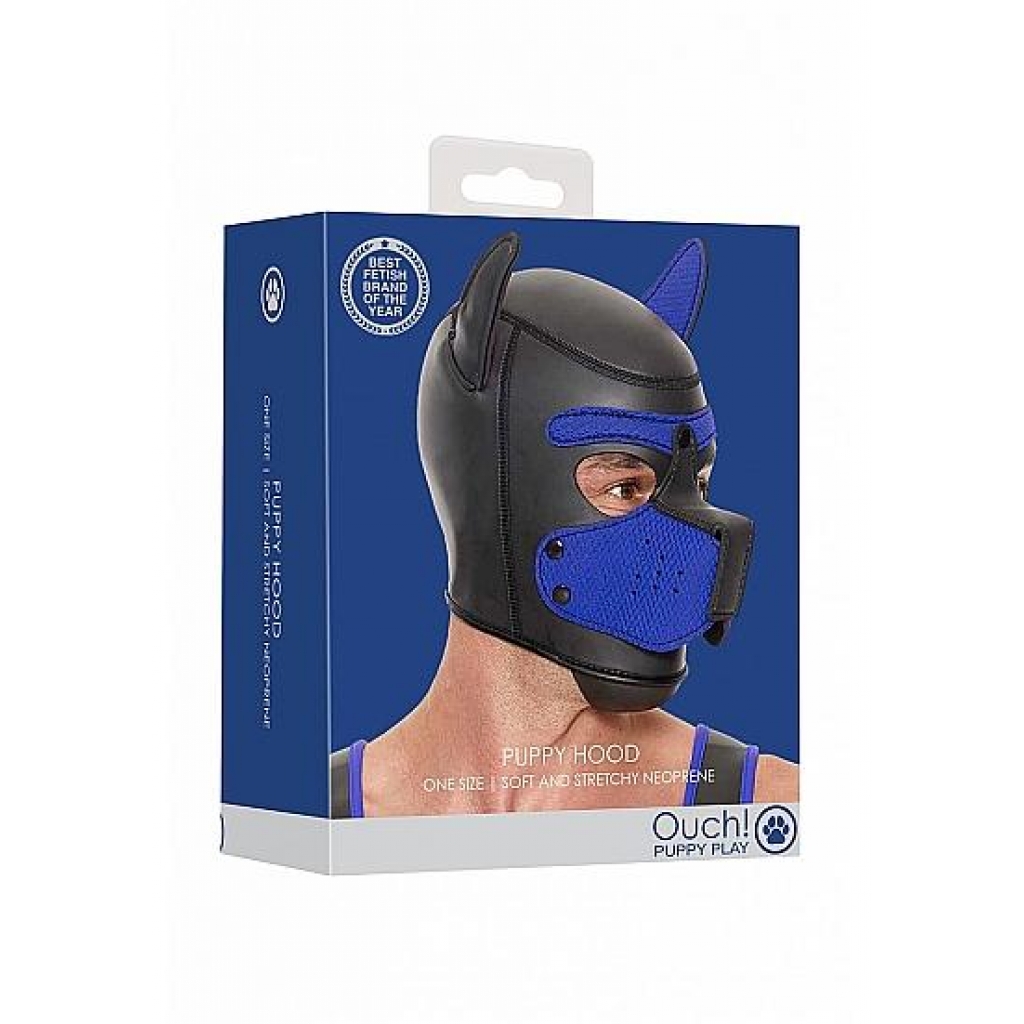 Ouch! Neoprene Puppy Hood - Blue