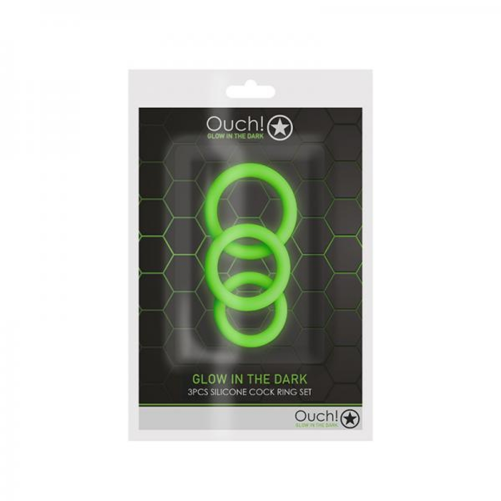 Glow-in-the-Dark Cock Ring Set