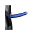 Ouch! Twisted Hollow Strap-On - 8 Inch - Metallic Blue