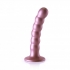 Ouch! Beaded Silicone G-Spot Dildo - 5 Inches, Rose Gold Pink