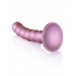 Ouch! Beaded Silicone G-Spot Dildo - 5 Inches, Rose Gold Pink