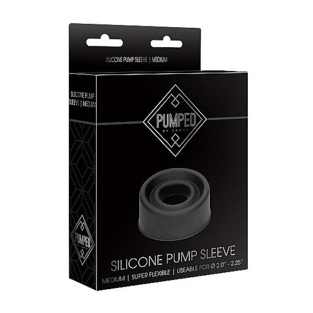 Pumped Silicone Pump Sleeve - Medium Black