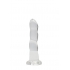 Realrock Non-Realistic Dildo with Suction Cup - 7in Transparent Clear