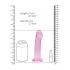 Realrock Non-Realistic Dildo with Suction Cup - 6.7in Pink