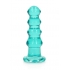 Realrock Curvy Dildo or Butt Plug - Turquoise Teal