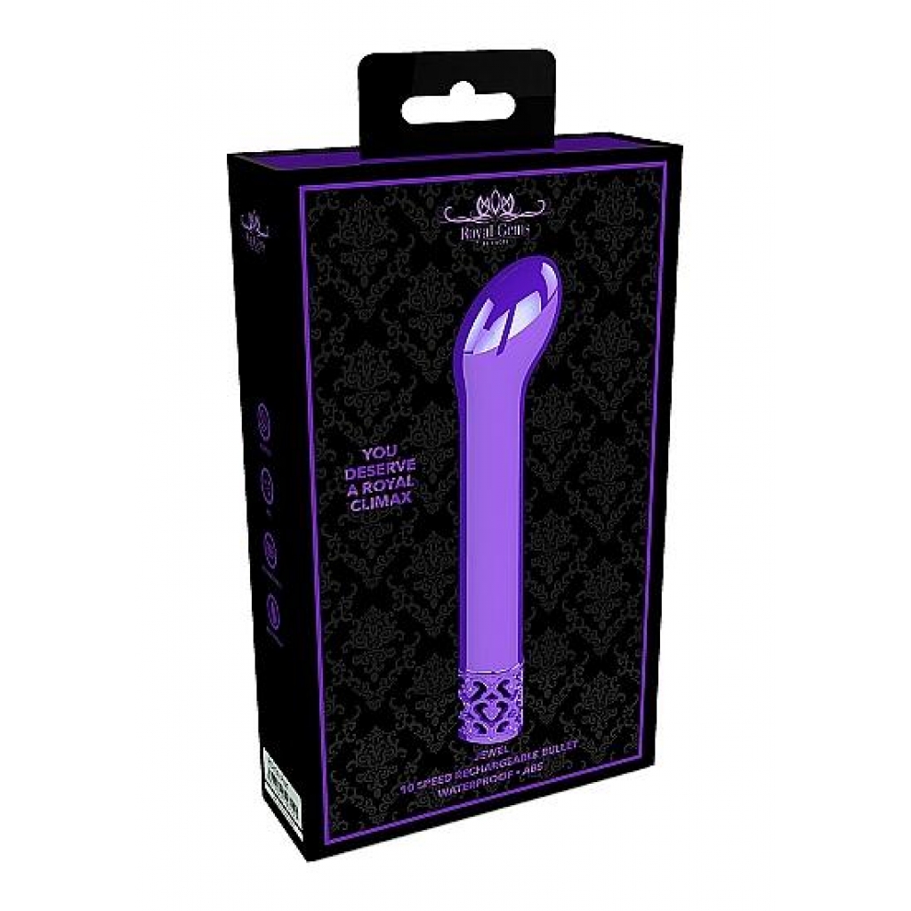 Royal Gems Jewel Purple - Elegant Rechargeable Bullet Vibrator