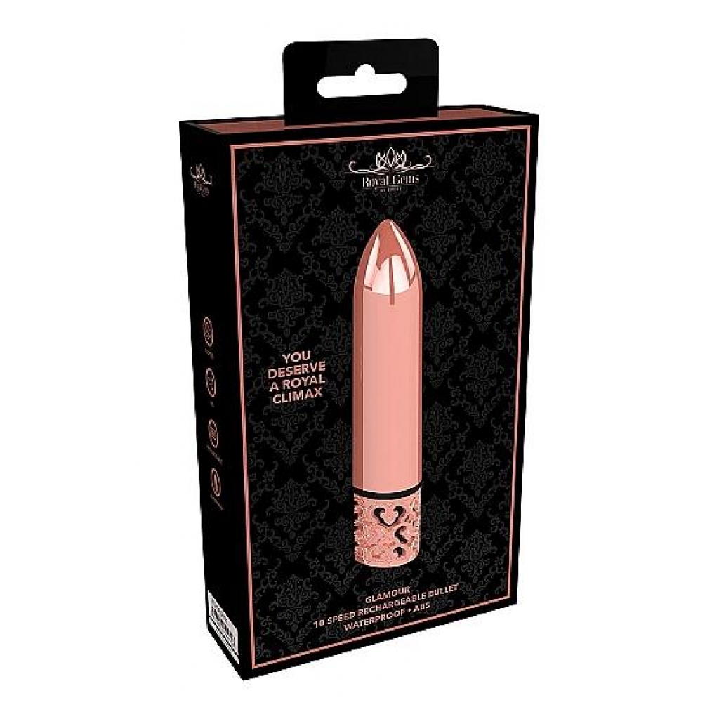 Royal Gems Glamour Rose ABS Bullet Rechargeable - Gold