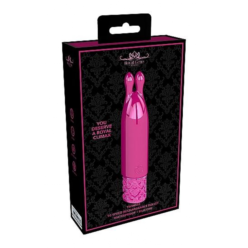 Royal Gems Twinkle Silicone Bullet Rechargeable - Luxurious Vibrating Bliss