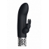 Royal Gems Dazzling Black Rechargeable Silicone Bullet Vibrator