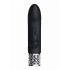 Royal Gems Dazzling Black Rechargeable Silicone Bullet Vibrator