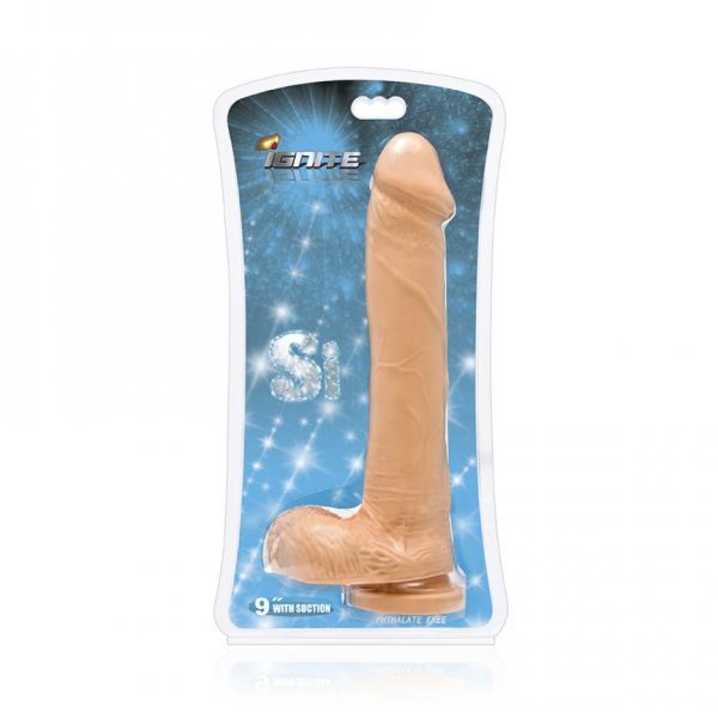 Cock & Balls 9-Inch Suction Cup Dildo - Beige