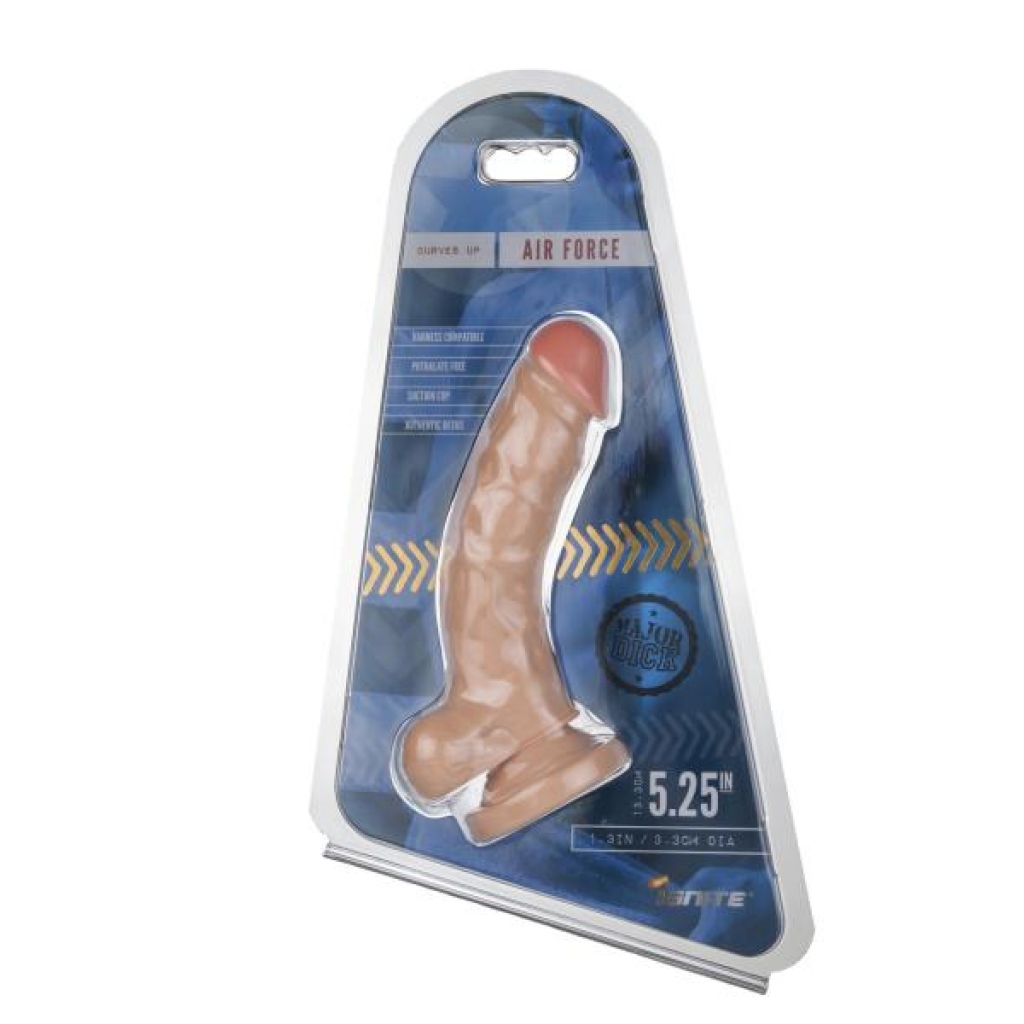 Major Dick Air Force Curved Dildo - Beige