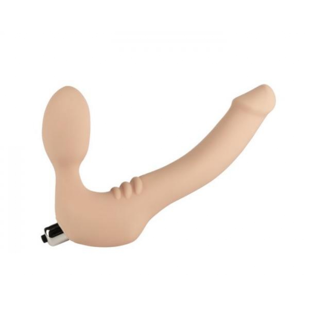 Simply Strapless Medium Vanilla - Strapless Vibrating Dildo