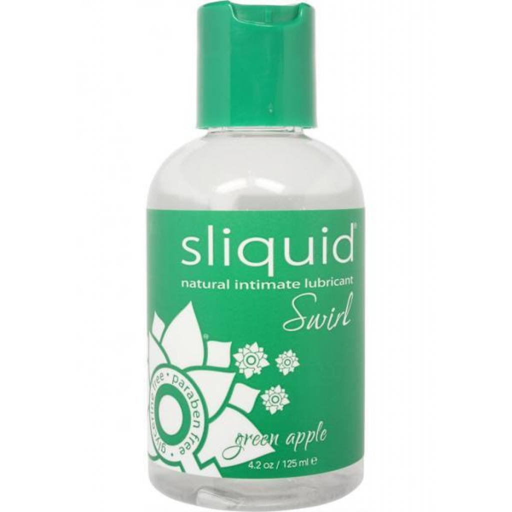 Sliquid Swirl Green Apple - 4oz Clear Flavored Lubricant