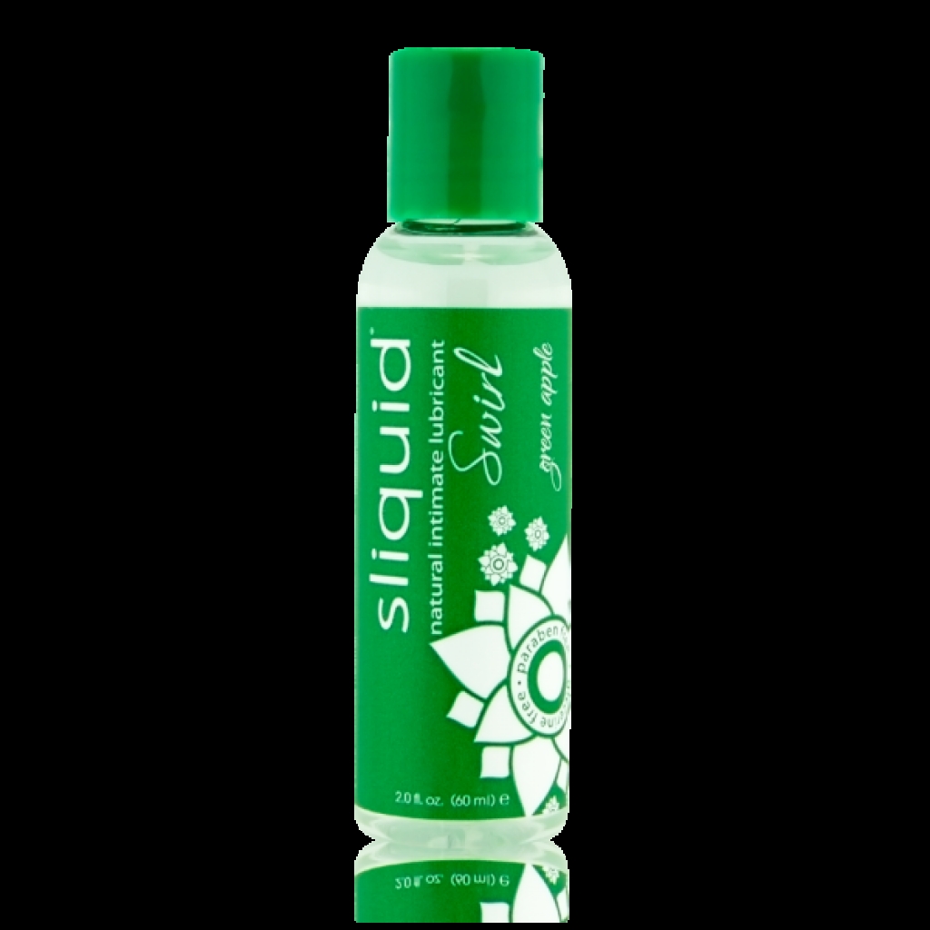 Sliquid Naturals Swirl Lubricant - Green Apple - 2oz