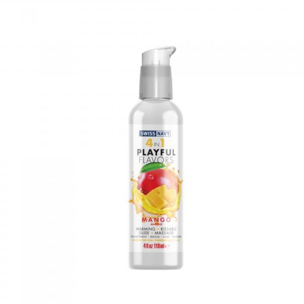 Swiss Navy 4 In 1 Playful Flavors - Mango, 4 Oz