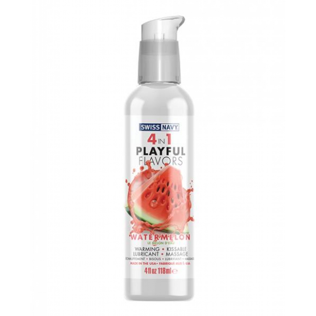 Swiss Navy 4 In 1 Playful Flavors - Watermelon - 4oz