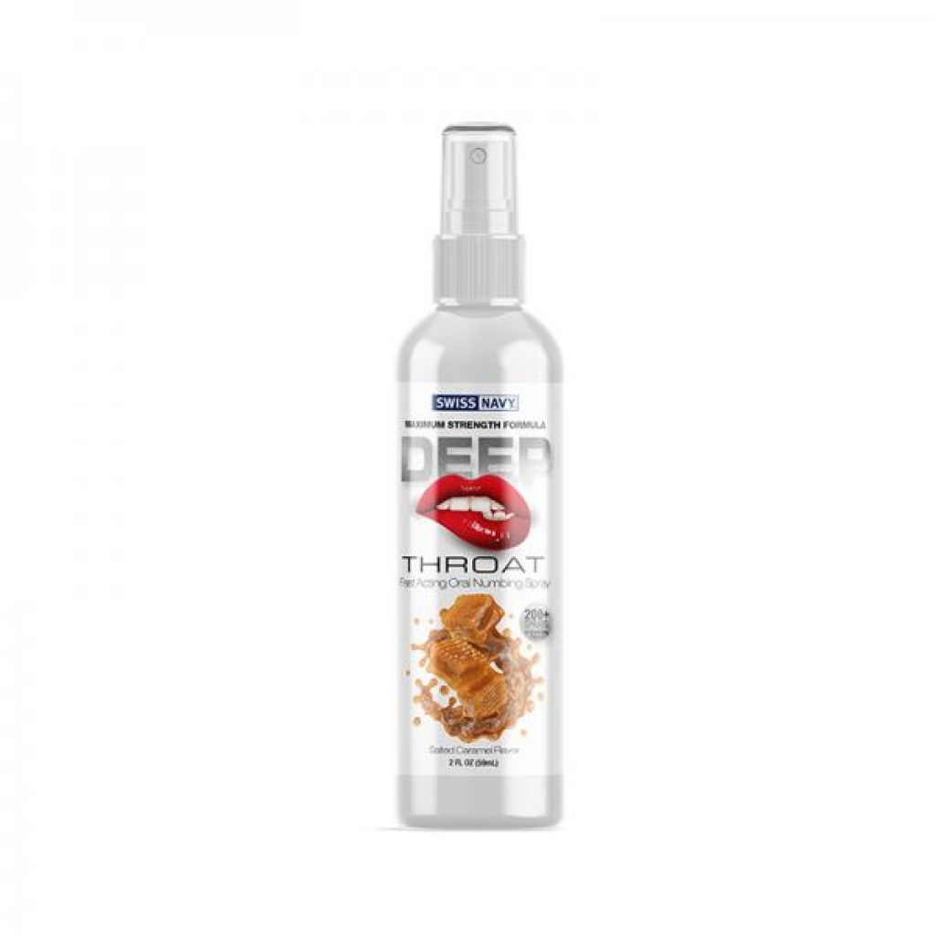 Swiss Navy Deep Throat Spray in Salted Caramel - 2 oz.