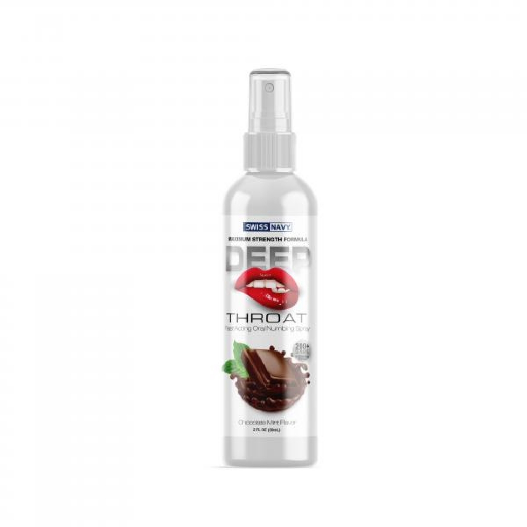 Swiss Navy Deep Throat Spray Chocolate Mint - Effortless Oral Pleasure