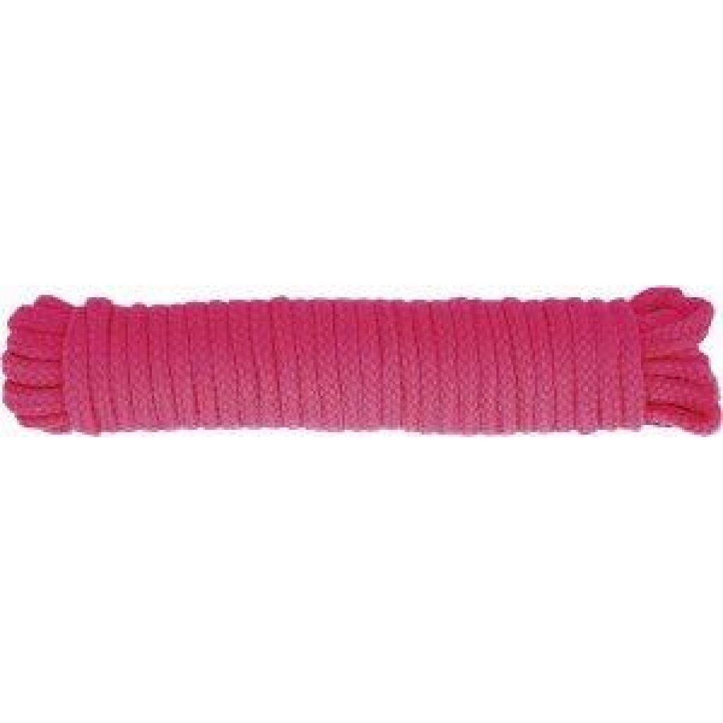 Bondage Soft Rope - 33ft Pink