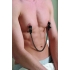 Adjustable Nipple Clamps with Chain - Black