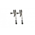 Adjustable Broad Tip Black Beaded Clamps