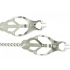 Silver Endurance Butterfly Nipple Clamps with Link Chain