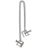 Adjustable Press Nipple Clamps with Link Chain - Silver