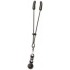 Beaded Clit Clamp with Tweezer Tip - Black