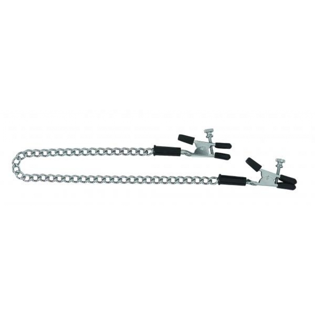 Adjustable Alligator Nipple Clamps with Link Chain