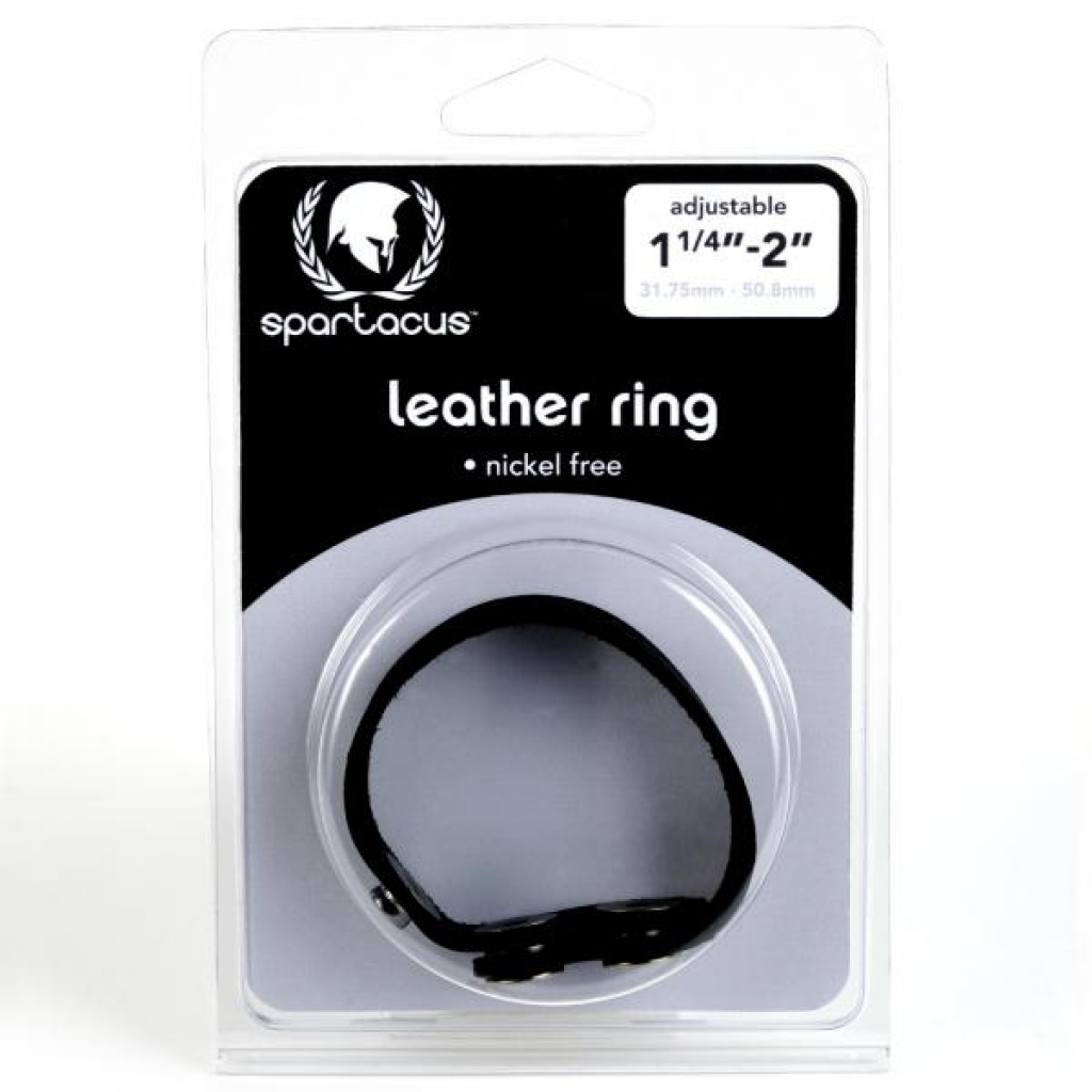 Nickel-Free Snaps Leather Cock Ring