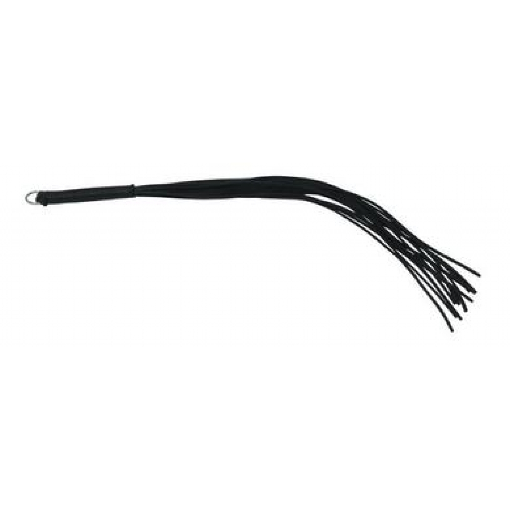 20in Leather Thong Whip - Black